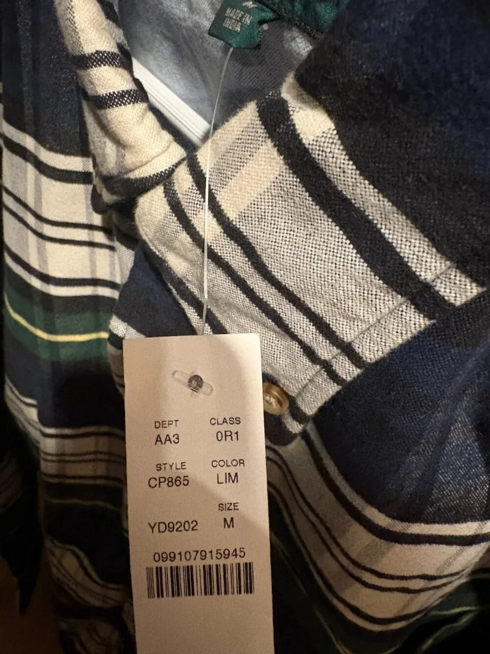 J. Crew Men's Plaid Oxford Overshirt